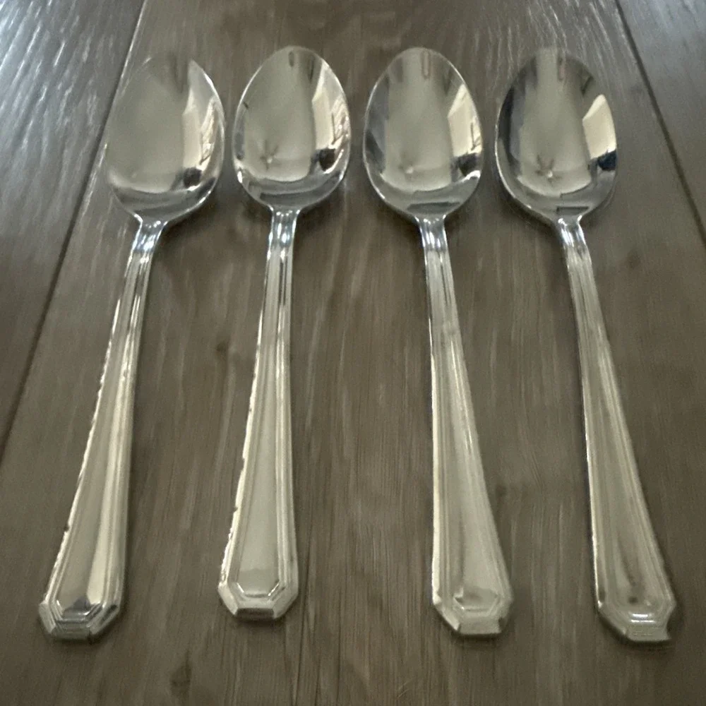 4 Gorham Fairview Place Oval Soup Spoon‎ Flatware Stainless Steel Lot 18/10